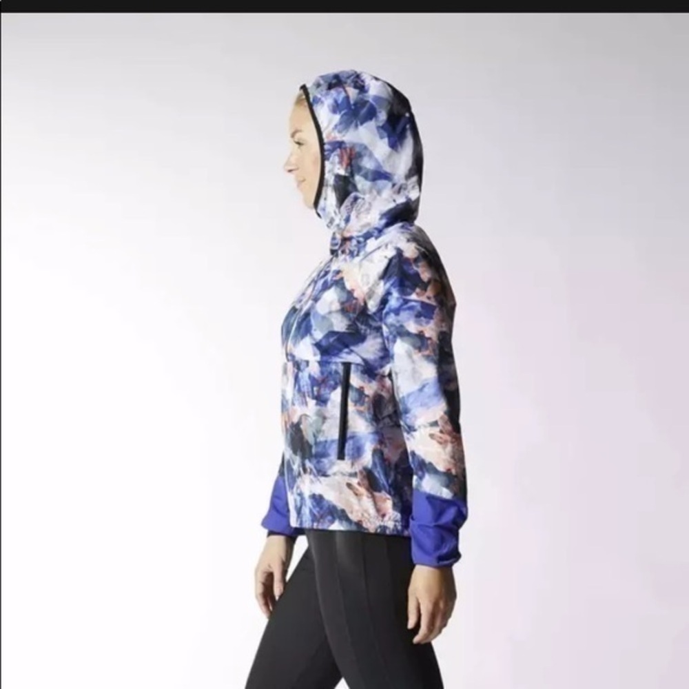 Adidas Print Track Jacket with Hood